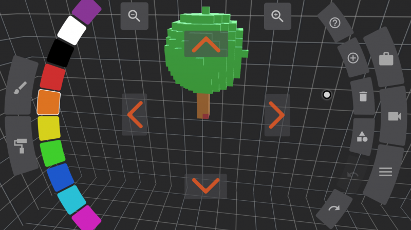 Mit dem Programm Eye Built It wurde ein Baum gebaut.